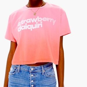Mother the Slouch Boxy t-shirt Strawberry  Daiquiri